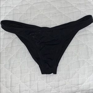 Shimmer black bikini bottoms size small